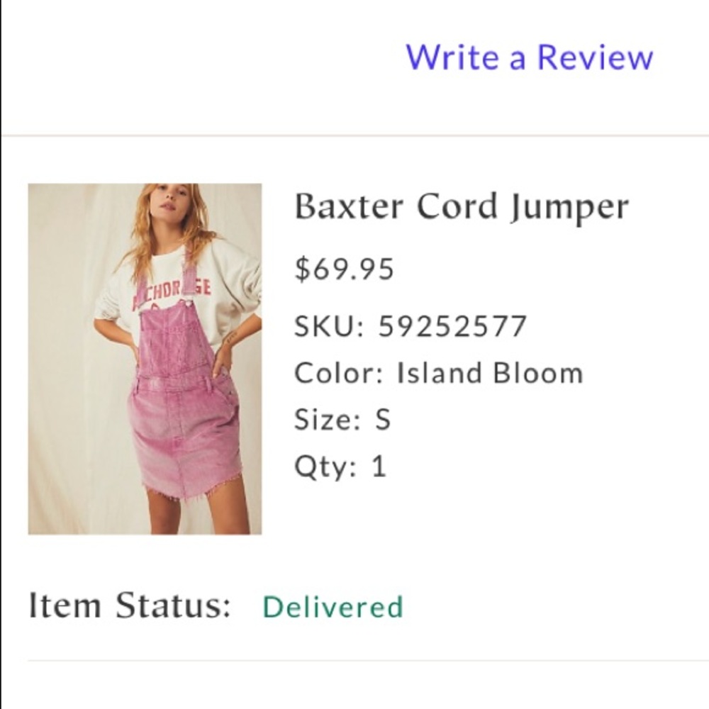 Purple/Pink Overalls